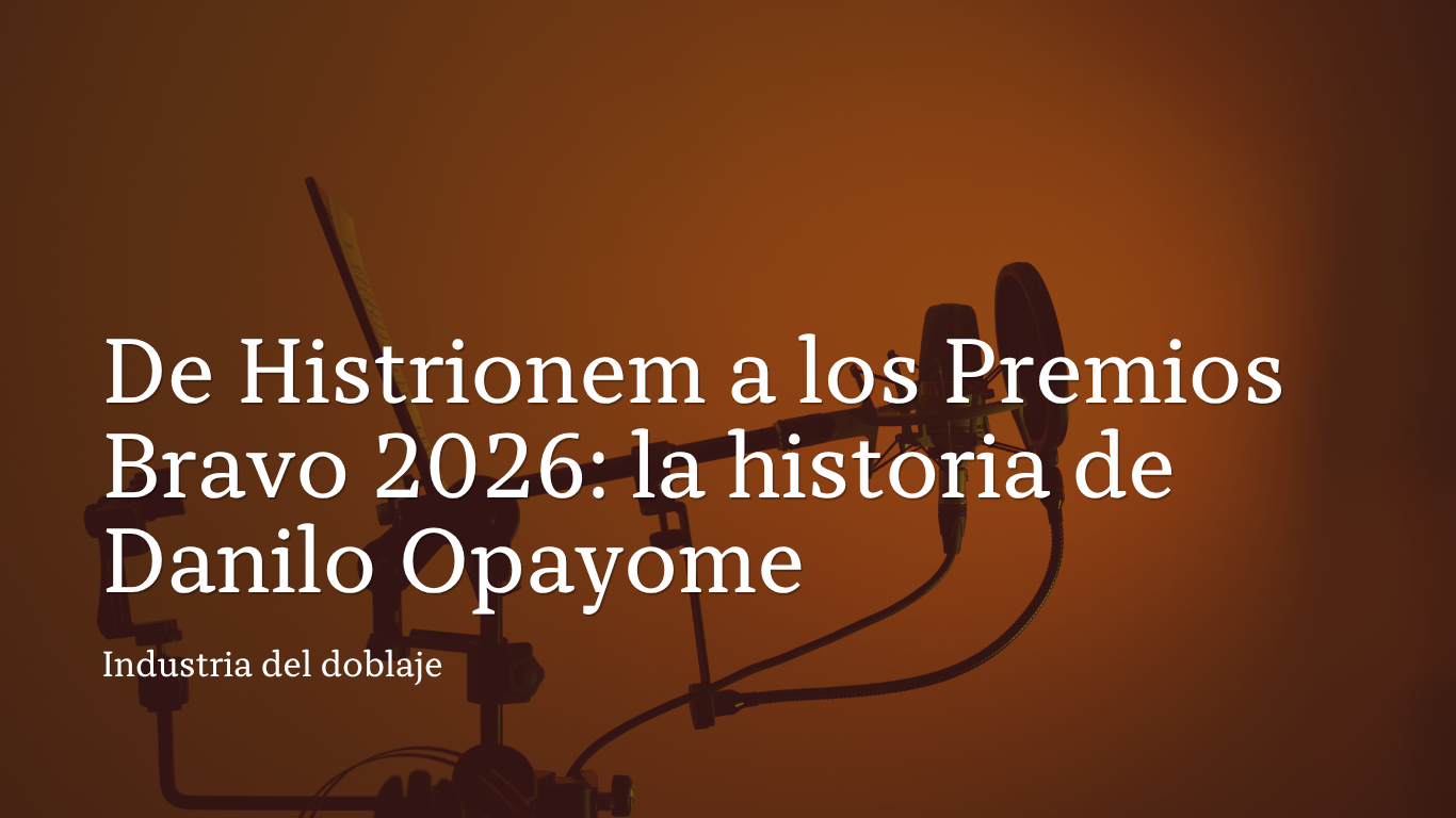 De Histrionem a los Premios Bravo 2026: la historia de Danilo Opayome